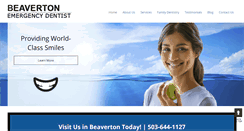 Desktop Screenshot of beavertonemergencydentist.com