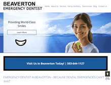 Tablet Screenshot of beavertonemergencydentist.com